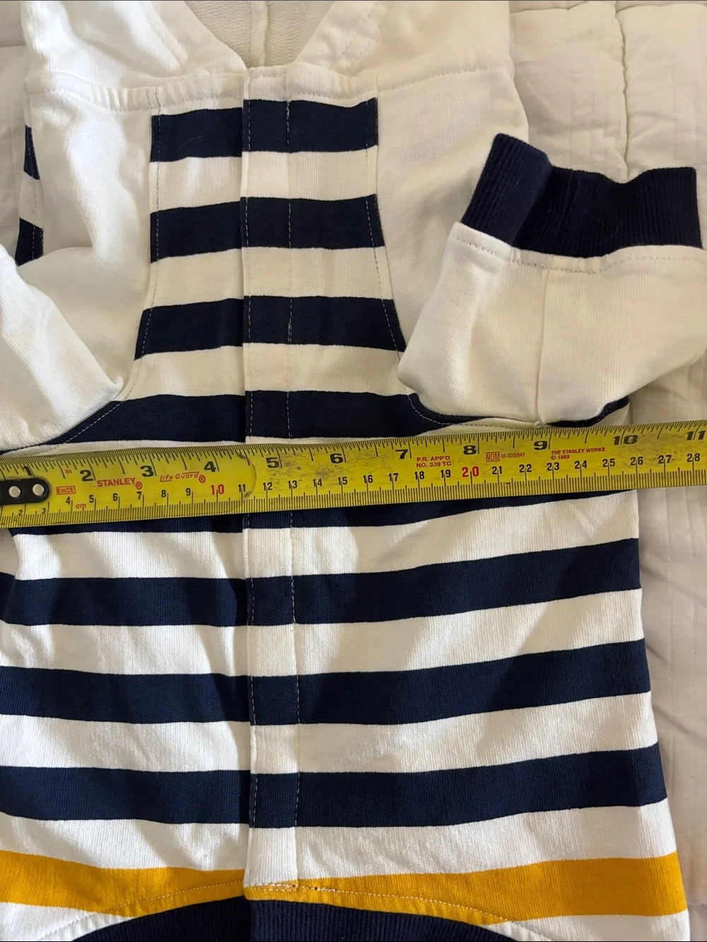 HBC Stripes Dog Hoodie - NWT